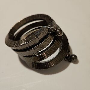 VINTAGE Wrap Around Pewter Color Braclet